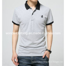 Vente en gros Custom Fit Mode Coton Hommes Polo T-shirt